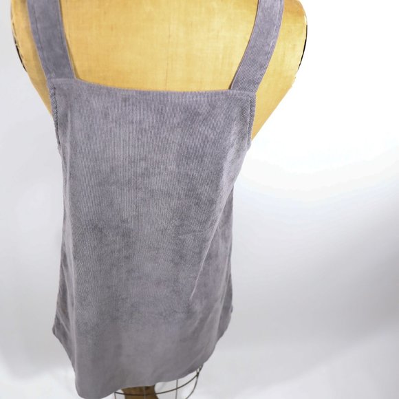 Denim overall skirt, grey/charcoal. - Picture 5 of 9